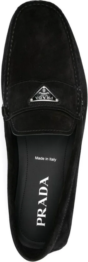 Prada Logo-Plaque Loafers - Image 4