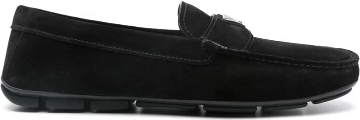 Prada Logo-Plaque Loafers