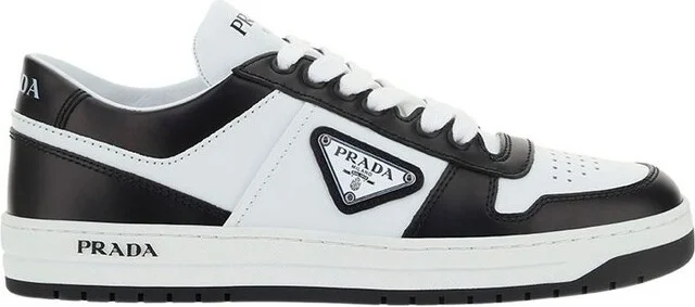 Prada Logo Plaque Low-Top Sneakers