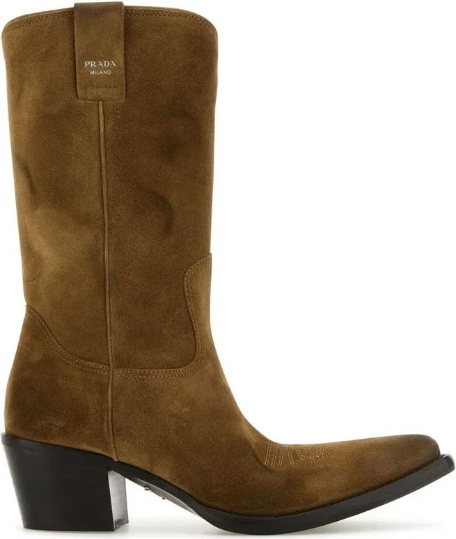 Prada Logo-Printed Boots