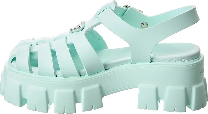 Prada Logo Rubber Sandal - Image 2