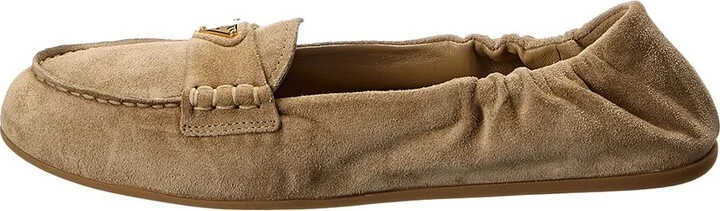 Prada Logo Suede Loafer - Image 2