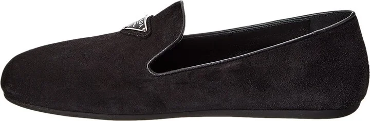 Prada Logo Suede Loafer - Image 2