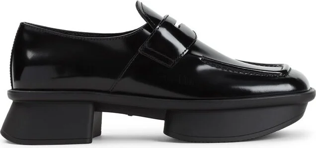Prada Low-Block Heeled Loafers
