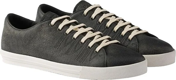 Prada Men's Aged-Effect Leather Sneakers