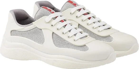 Prada Men's America's Cup Soft Rubber and Bike Fabric Sneakers
