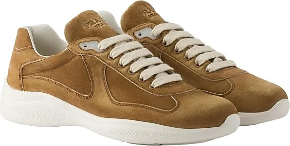 Prada Men's America's Cup Suede Sneakers