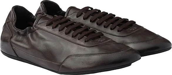 Prada Men's Collapse Leather Sneakers