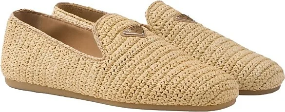 Prada Men's Crochet Slip-On Shoes