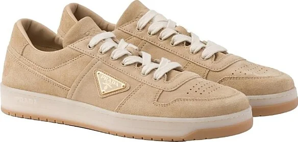 Prada Men's Downtown Delave Suede Sneakers