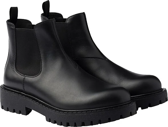 Prada Men's Leather Chelsea Boots
