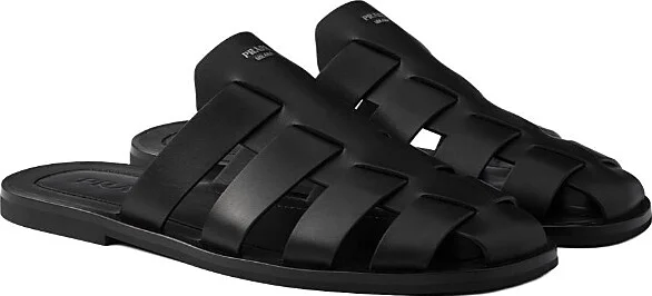 Prada Men's Leather Fisherman Mules