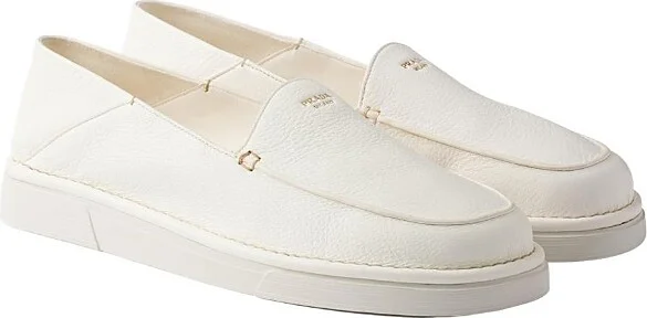 Prada Men's Leather Slip-On Loafers