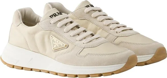 Prada Men's Prax 01 Re-Nylon and Suede Sneakers