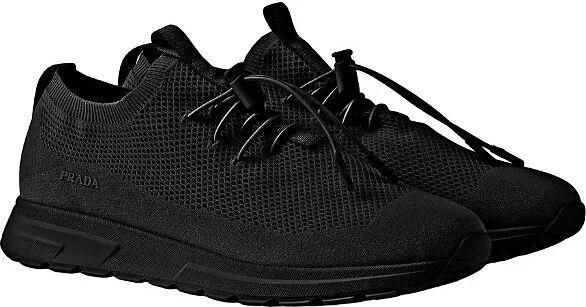 Prada Men's Prax Stretch Knit Sneakers
