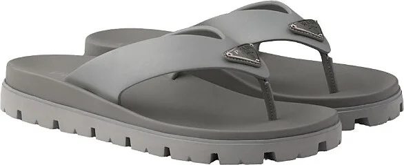 Prada Men's Rubber Thong Sandals