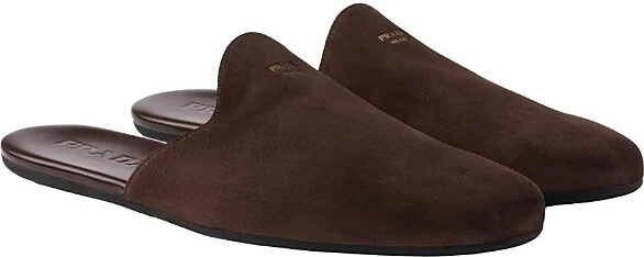 Prada Men's Suede Mules