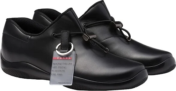 Prada Men's Toblach Leather Sneakers