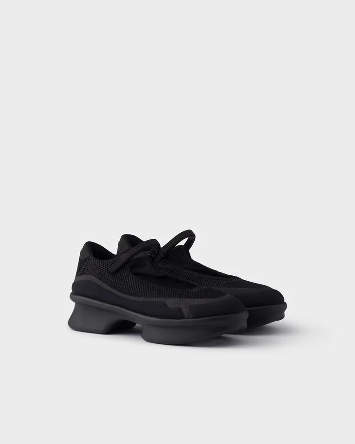Prada Mesh Fabric Ballerinas Flat - Image 2