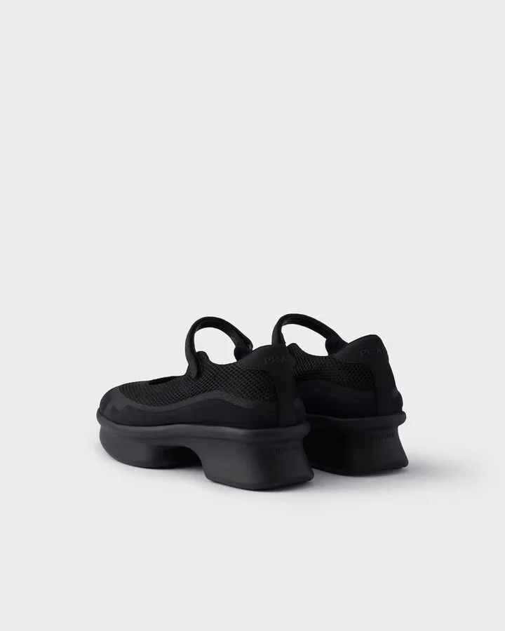 Prada Mesh Fabric Ballerinas Flat - Image 3