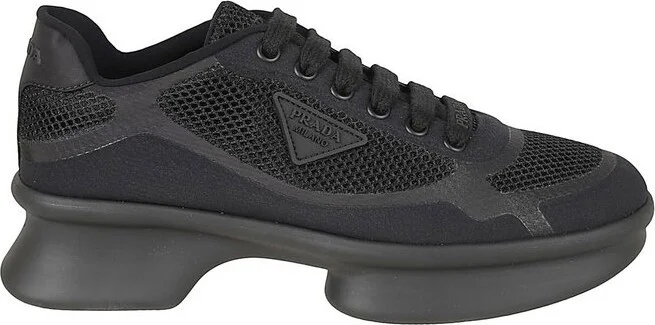 Prada Mesh Platform Sneakers