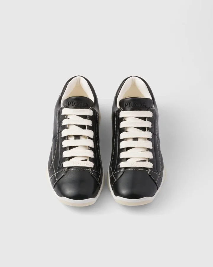 Prada Nappa Leather Sneakers - Image 3