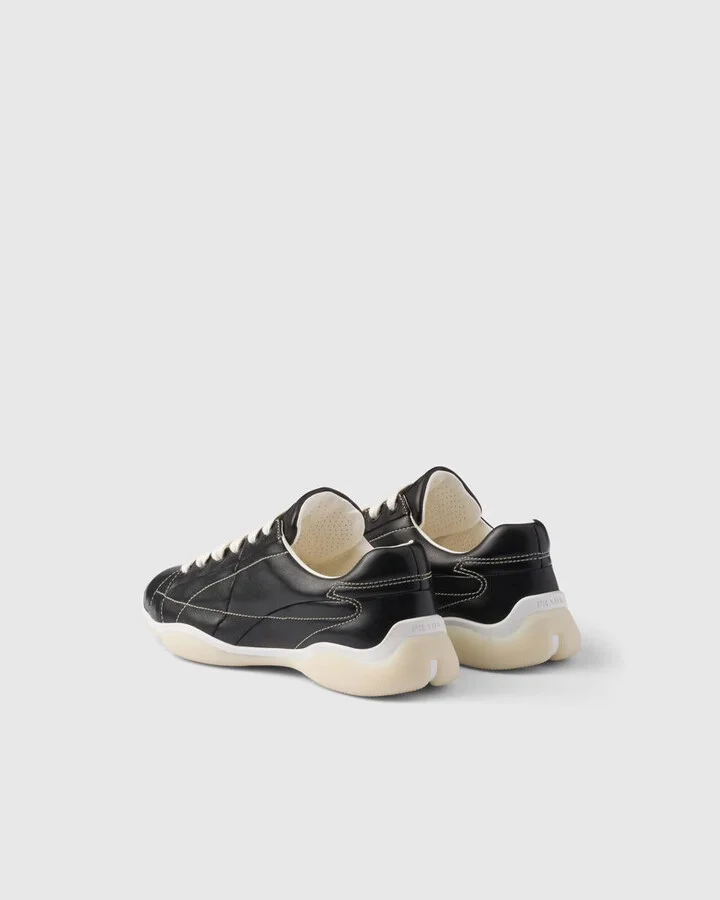 Prada Nappa Leather Sneakers - Image 4