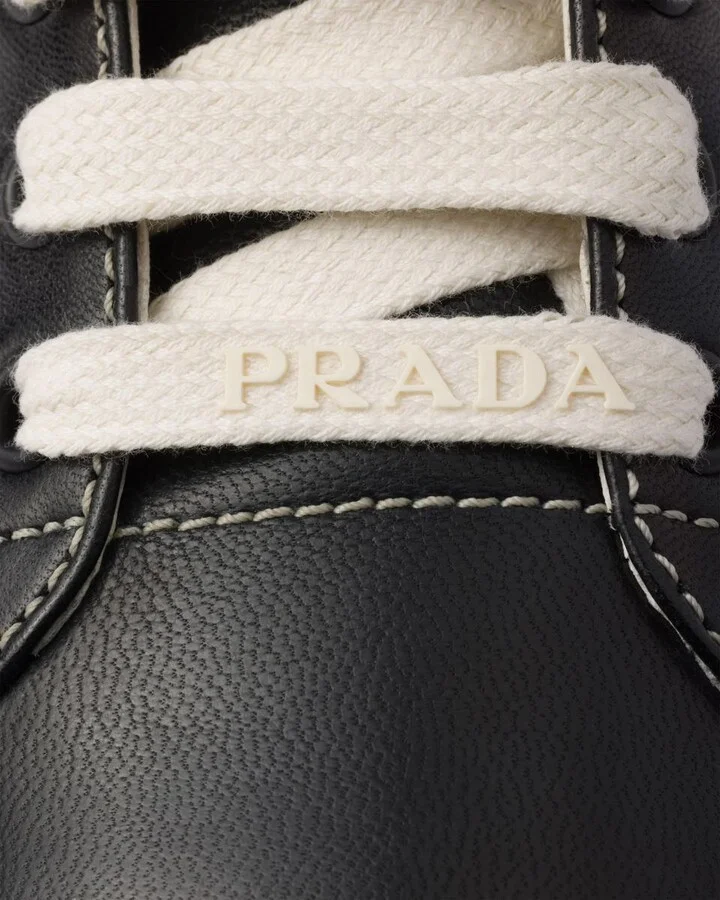 Prada Nappa Leather Sneakers - Image 5