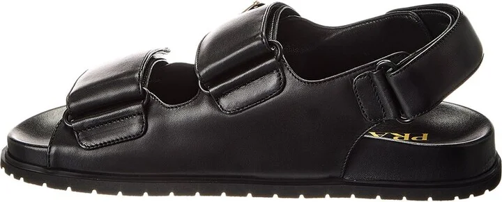 Prada Padded Leather Sandal - Image 2
