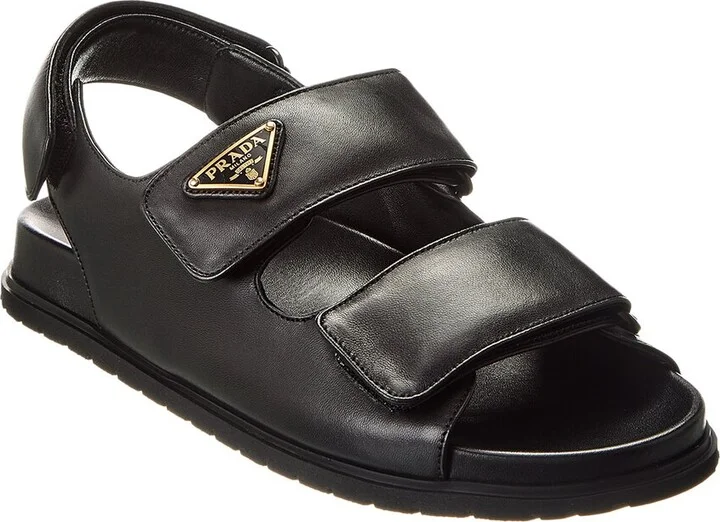 Prada Padded Leather Sandal