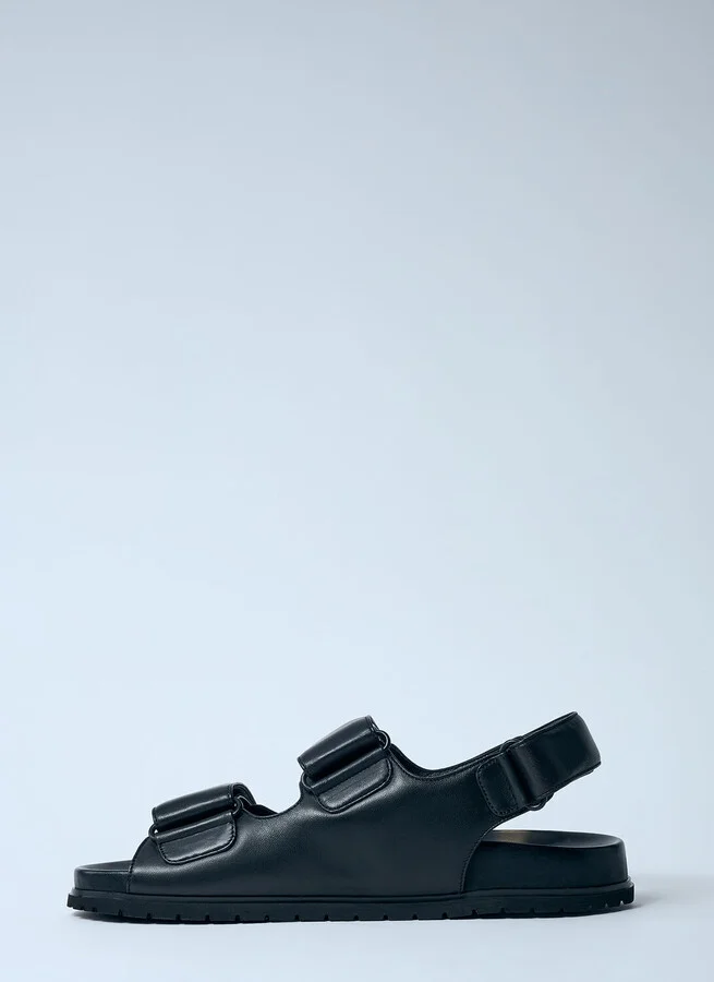 Prada Padded Leather Sandals - Woman Sandals Black Eu - 40 - Image 4