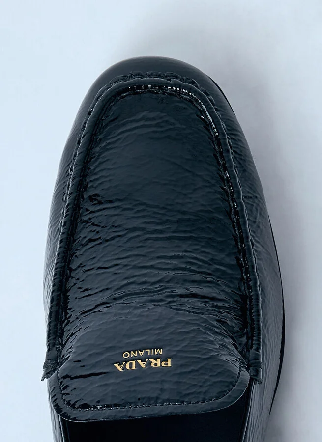 Prada Patent Loafers - Woman Loafers Black Eu - 39 - Image 5