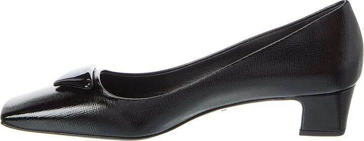 Prada Patent Saffiano Leather Pump - Image 2