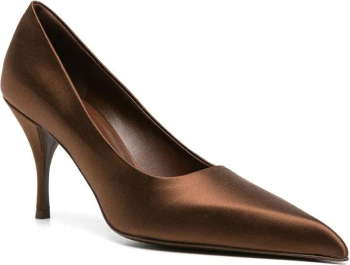 Prada Pointed-Toe Satin Pumps - Image 2
