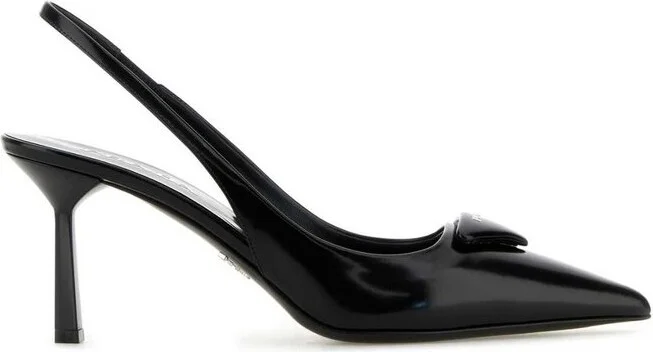 Prada Pointed-Toe Slingback Pumps