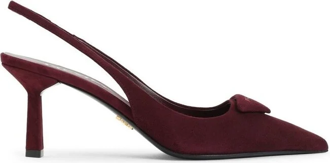 Prada Pointed-Toe Slingback Pumps