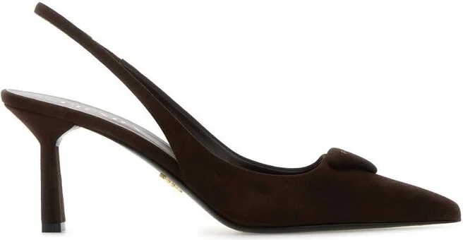 Prada Pointed-Toe Slingback Pumps
