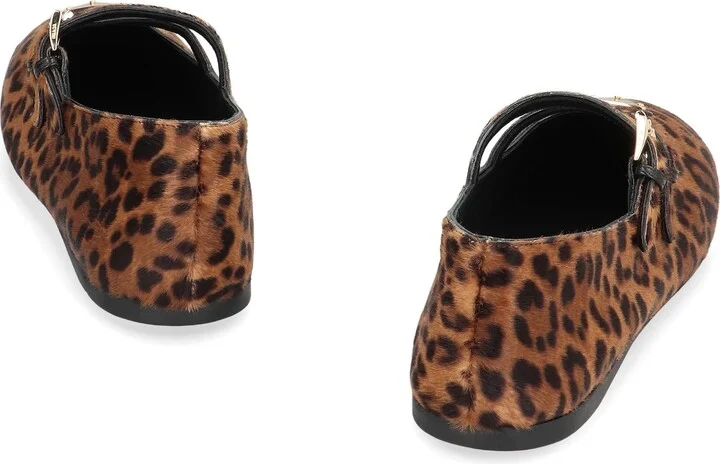 Prada Printed Leather Ballet Flats - Image 4