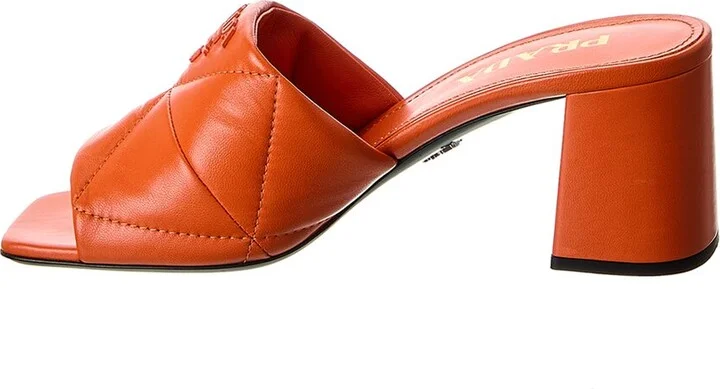 Prada Quilted Leather Sandal - Image 2