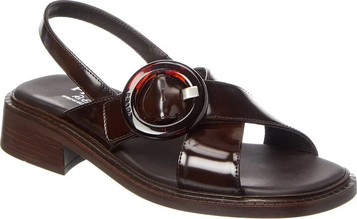Prada Re-Edition Brushed Leather Sandal