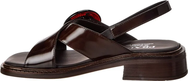 Prada Re-Edition Leather Sandal - Image 2