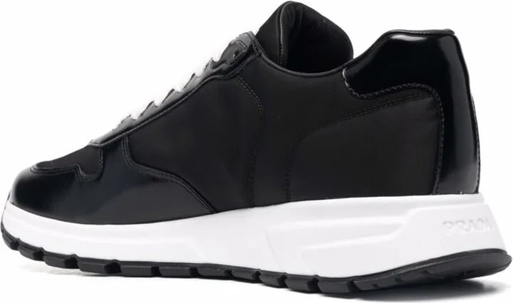 Prada Re-Nylon Triangle-Logo Low-Top Sneakers - Image 3