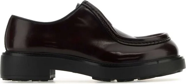 Prada Round-Toe Lace-Up Shoes