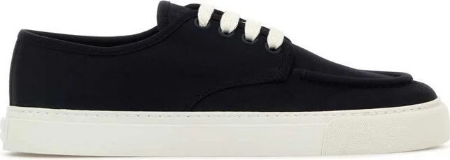 Prada Round-Toe Lace-Up Sneakers
