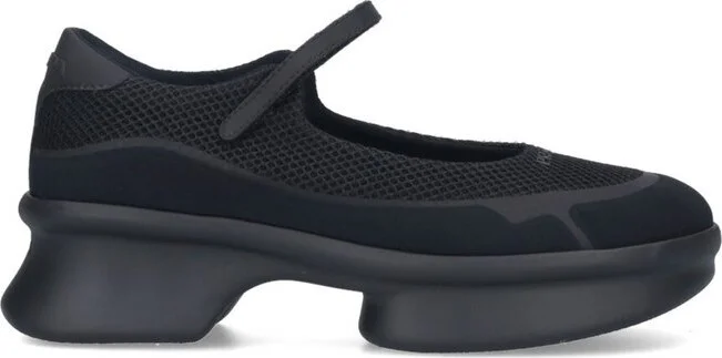 Prada Round-Toe Mesh Ballerinas