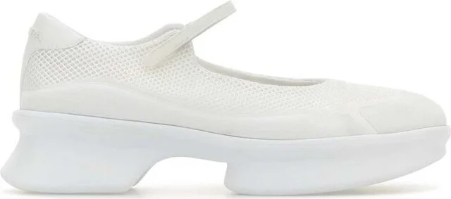 Prada Round-Toe Mesh Ballerinas