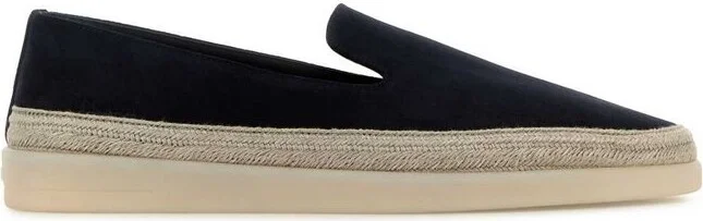 Prada Round-Toe Slip-On Loafers