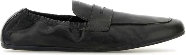 Prada Ruched Slip-On Loafers