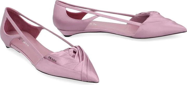 Prada Satin Ballet Flats - Image 3