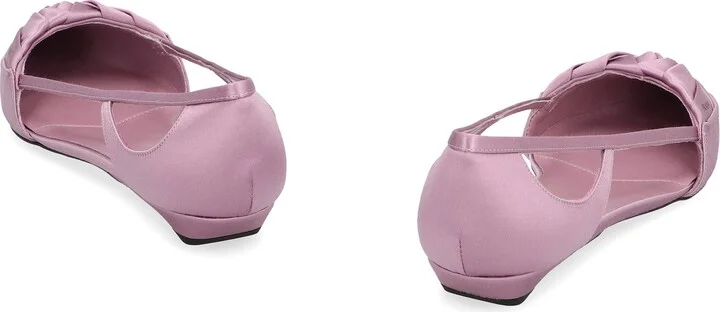 Prada Satin Ballet Flats - Image 4